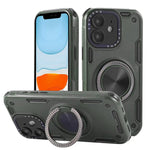三芯メカ360度回転マグネットホルダーフォンケース、iPhone 12用、iPhone 12 Pro用、iPhone 11用