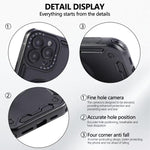 三芯メカ360度回転マグネットホルダーフォンケース、iPhone 12用、iPhone 12 Pro用、iPhone 11用