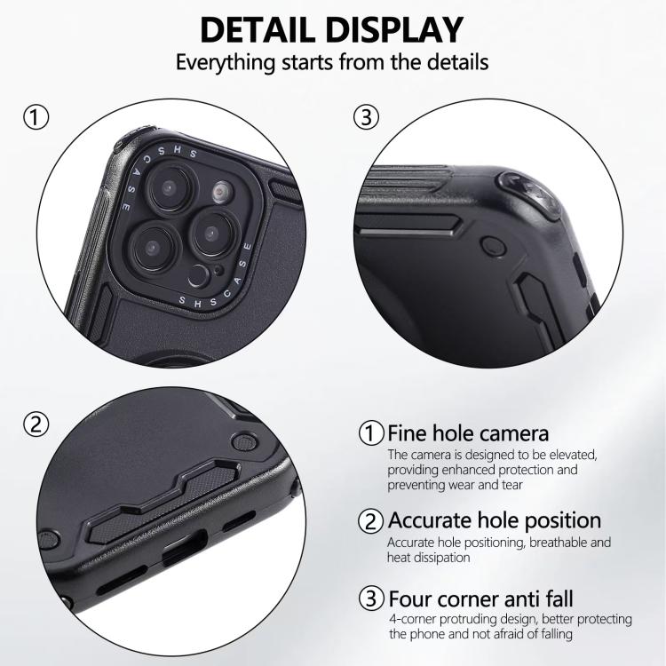 三芯メカ360度回転マグネットホルダーフォンケース、iPhone 12用、iPhone 12 Pro用、iPhone 11用