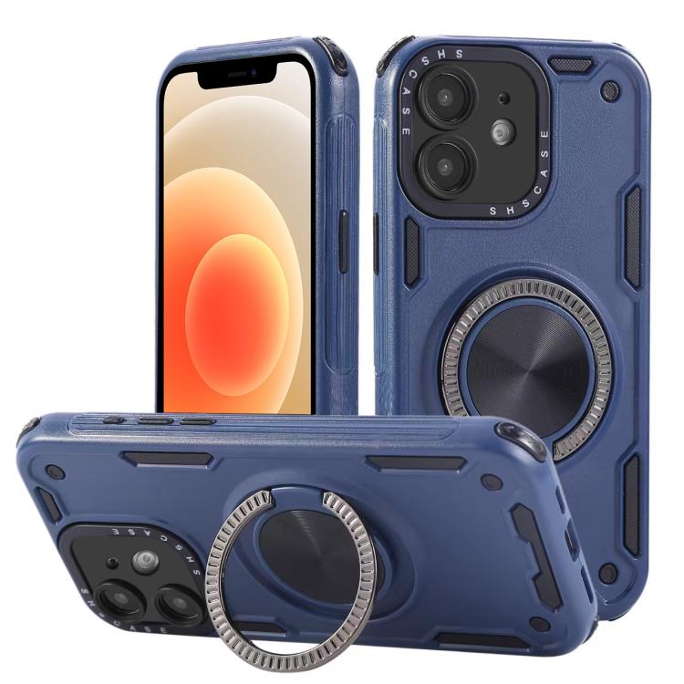 三芯メカ360度回転マグネットホルダーフォンケース、iPhone 12用、iPhone 12 Pro用、iPhone 11用