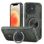 三芯メカ360度回転マグネットホルダーフォンケース、iPhone 12用、iPhone 12 Pro用、iPhone 11用