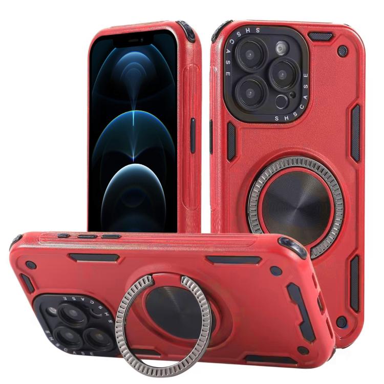 三芯メカ360度回転マグネットホルダーフォンケース、iPhone 12用、iPhone 12 Pro用、iPhone 11用