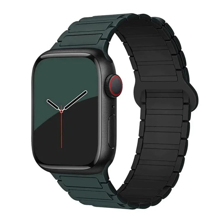 xDfind 磁気三粒シリコンウォッチバンド、Apple Watch 42 / 44 / 45 / 46 / 49mm用、Apple Watch 38 / 40 / 41 / S10 42mm用