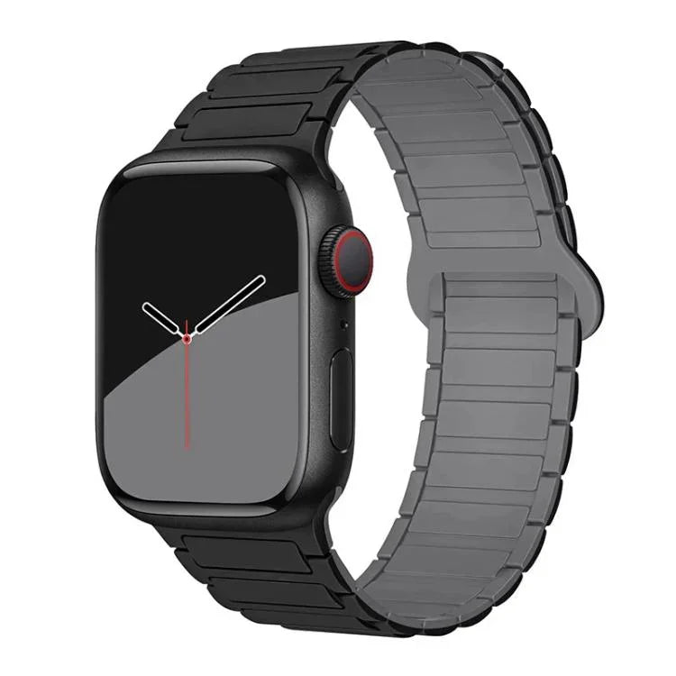 xDfind 磁気三粒シリコンウォッチバンド、Apple Watch 42 / 44 / 45 / 46 / 49mm用、Apple Watch 38 / 40 / 41 / S10 42mm用