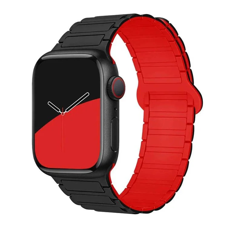 xDfind 磁気三粒シリコンウォッチバンド、Apple Watch 42 / 44 / 45 / 46 / 49mm用、Apple Watch 38 / 40 / 41 / S10 42mm用