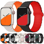 xDfind 磁気三粒シリコンウォッチバンド、Apple Watch 42 / 44 / 45 / 46 / 49mm用、Apple Watch 38 / 40 / 41 / S10 42mm用