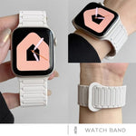xDfind 磁気三粒シリコンウォッチバンド、Apple Watch 42 / 44 / 45 / 46 / 49mm用、Apple Watch 38 / 40 / 41 / S10 42mm用