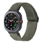 ウェーブパターンナイロン編みウォッチバンド Samsung Galaxy Watch8 / Watch8 Classic対応