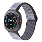 ウェーブパターンナイロン編みウォッチバンド Samsung Galaxy Watch8 / Watch8 Classic対応