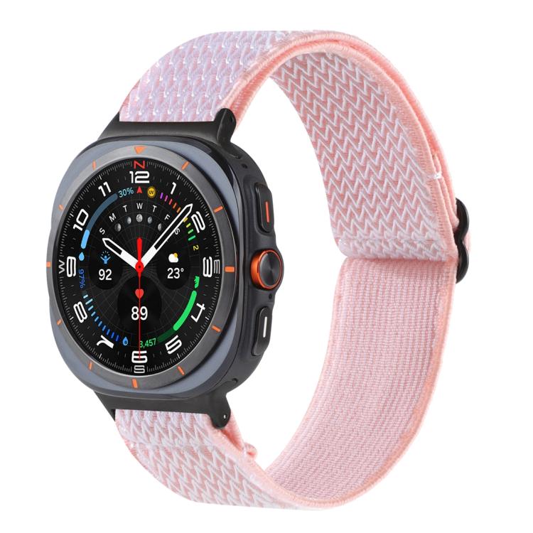 ウェーブパターンナイロン編みウォッチバンド Samsung Galaxy Watch8 / Watch8 Classic対応