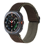 ウェーブパターンナイロン編みウォッチバンド Samsung Galaxy Watch8 / Watch8 Classic対応