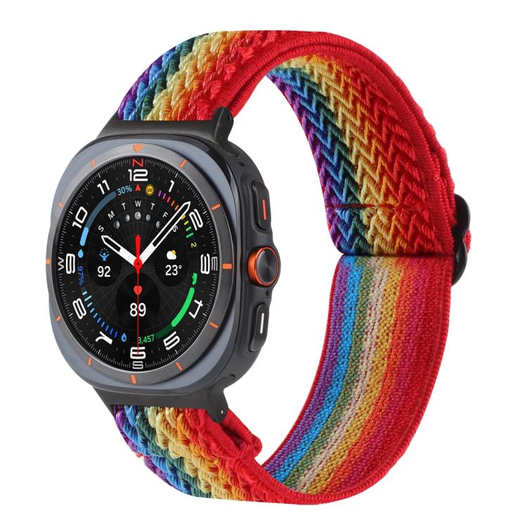 ウェーブパターンナイロン編みウォッチバンド Samsung Galaxy Watch8 / Watch8 Classic対応
