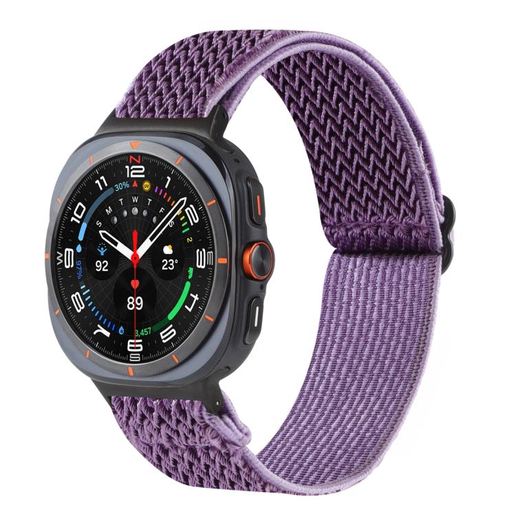 ウェーブパターンナイロン編みウォッチバンド Samsung Galaxy Watch8 / Watch8 Classic対応