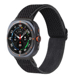 ウェーブパターンナイロン編みウォッチバンド Samsung Galaxy Watch8 / Watch8 Classic対応