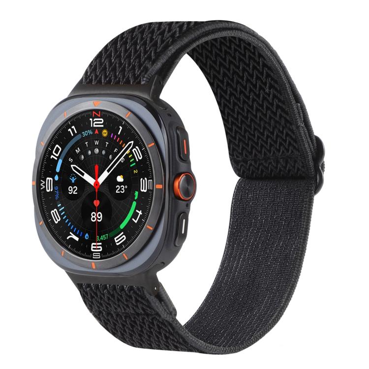 ウェーブパターンナイロン編みウォッチバンド Samsung Galaxy Watch8 / Watch8 Classic対応