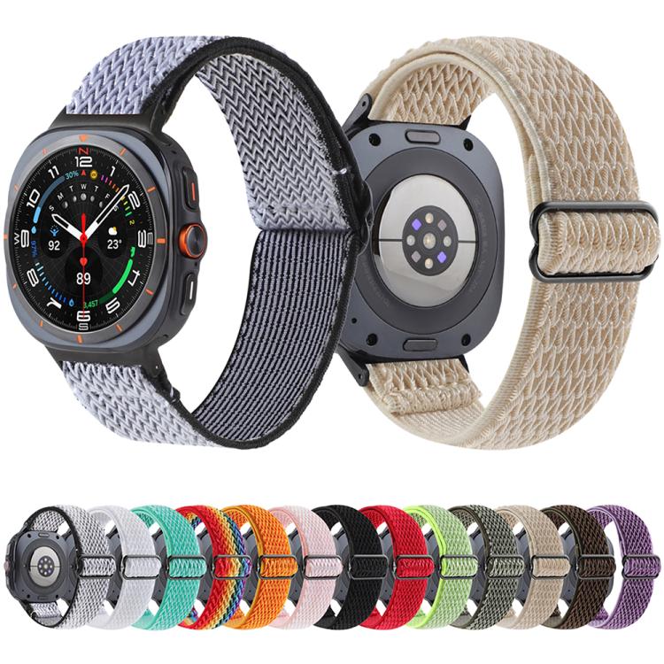 ウェーブパターンナイロン編みウォッチバンド Samsung Galaxy Watch8 / Watch8 Classic対応