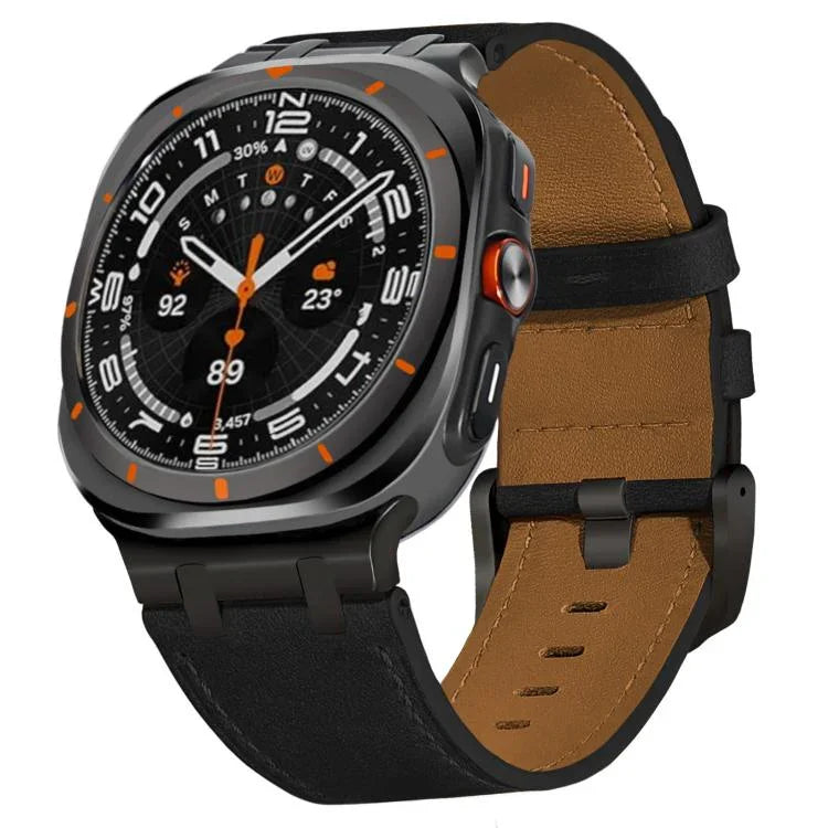 クレイジーホースレザーウォッチバンド Samsung Galaxy Watch8 / Watch8 Classic対応
