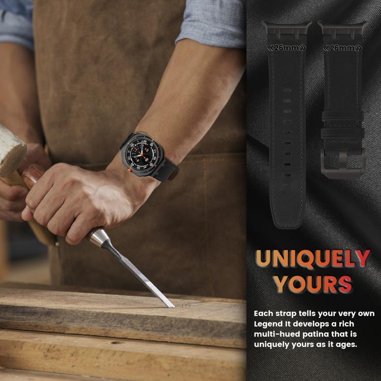クレイジーホースレザーウォッチバンド Samsung Galaxy Watch8 / Watch8 Classic対応