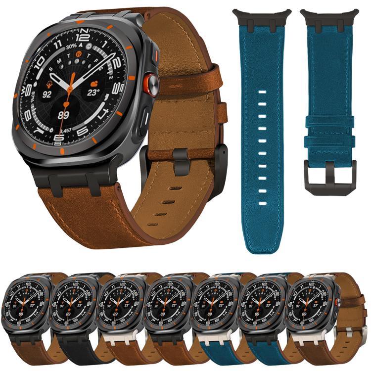 クレイジーホースレザーウォッチバンド Samsung Galaxy Watch8 / Watch8 Classic対応