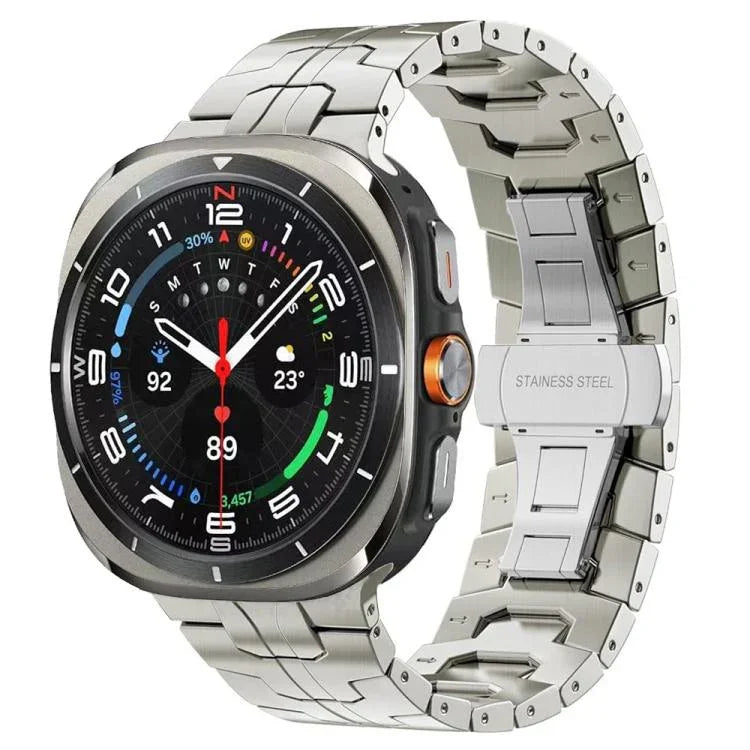 蝶バックル チタン合金時計バンド Samsung Galaxy Watch8 / Watch8 Classic用