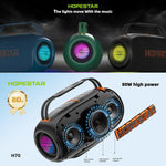 HOPESTAR H70 80W アウトドアポータブル IPX5防水Bluetoothスピーカー H70