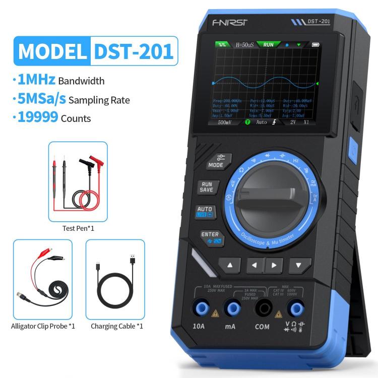FNIRSI DST201 3-in-1 デジタルマルチメーター オシロスコープ