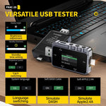 Fnirsi FNAC-28 多機能 Type-C & USB プロフェッショナルグレード リップルモニターテスター、FNAC-28
