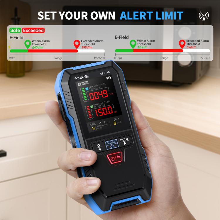 FNIRSI ERD-10 3-in-1 電磁放射線検出器、FNIRSI ERD-10