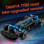 PMM Racing TT02 1:10 カーボンファイバーチャシー アルミ合金RCカーシャーシ