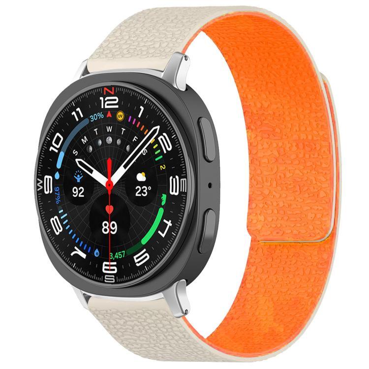 xDfind ライチテクスチャーマグネットシリコンウォッチバンド Samsung Galaxy Watch Ultra/Ultra 2025、Samsung Galaxy Watch8 / 8 Classic、Samsung Galaxy Watch 7 / 6 / 5 / FE、Samsung Galaxy Fit3 SM-R390対応