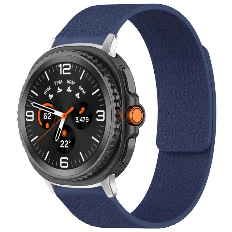 xDfind ライチテクスチャーマグネットシリコンウォッチバンド Samsung Galaxy Watch Ultra/Ultra 2025、Samsung Galaxy Watch8 / 8 Classic、Samsung Galaxy Watch 7 / 6 / 5 / FE、Samsung Galaxy Fit3 SM-R390対応