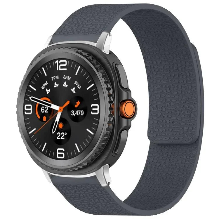 xDfind ライチテクスチャーマグネットシリコンウォッチバンド Samsung Galaxy Watch Ultra/Ultra 2025、Samsung Galaxy Watch8 / 8 Classic、Samsung Galaxy Watch 7 / 6 / 5 / FE、Samsung Galaxy Fit3 SM-R390対応