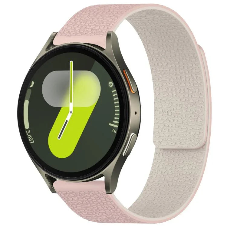 xDfind ライチテクスチャーマグネットシリコンウォッチバンド Samsung Galaxy Watch Ultra/Ultra 2025、Samsung Galaxy Watch8 / 8 Classic、Samsung Galaxy Watch 7 / 6 / 5 / FE、Samsung Galaxy Fit3 SM-R390対応