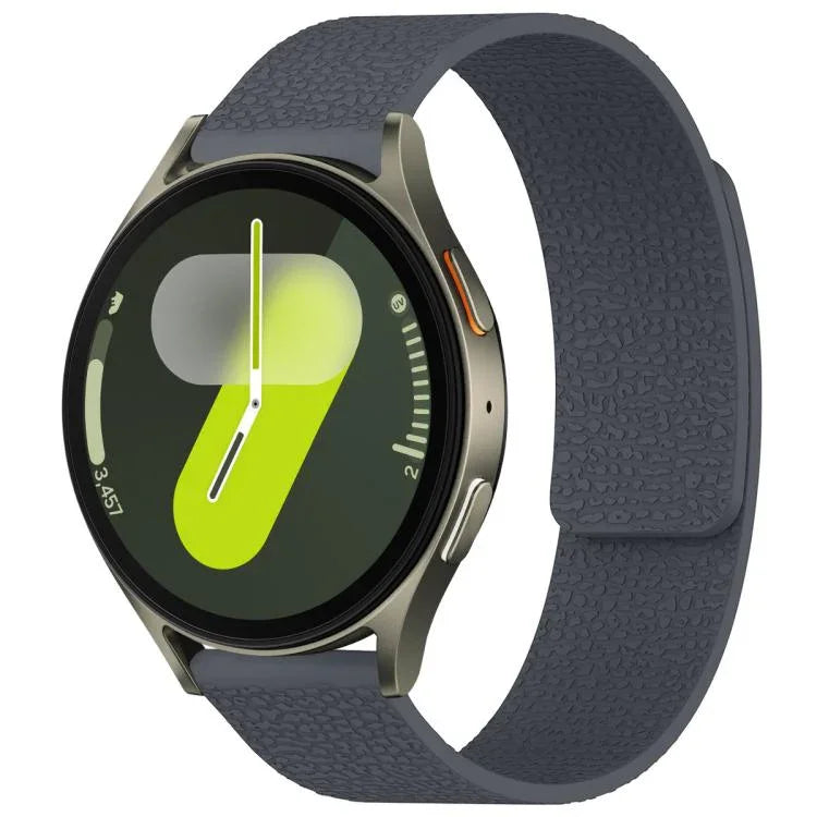 xDfind ライチテクスチャーマグネットシリコンウォッチバンド Samsung Galaxy Watch Ultra/Ultra 2025、Samsung Galaxy Watch8 / 8 Classic、Samsung Galaxy Watch 7 / 6 / 5 / FE、Samsung Galaxy Fit3 SM-R390対応