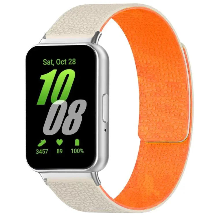 xDfind ライチテクスチャーマグネットシリコンウォッチバンド Samsung Galaxy Watch Ultra/Ultra 2025、Samsung Galaxy Watch8 / 8 Classic、Samsung Galaxy Watch 7 / 6 / 5 / FE、Samsung Galaxy Fit3 SM-R390対応