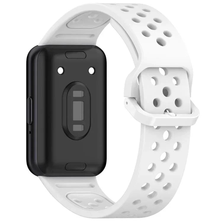 xDfind カラフルバックル 単色 通気性シリコンウォッチバンド、Samsung Galaxy Fit3用