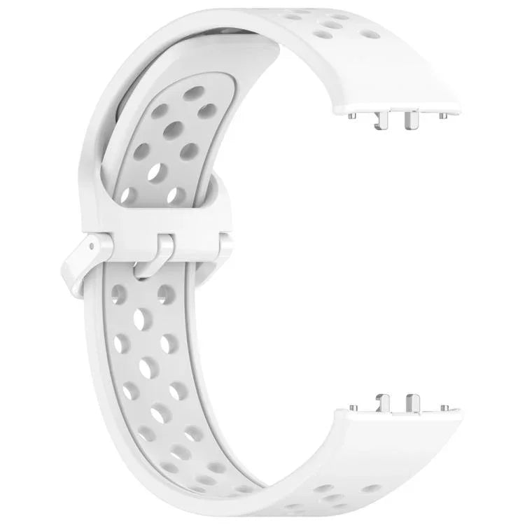 xDfind カラフルバックル 単色 通気性シリコンウォッチバンド、Samsung Galaxy Fit3用