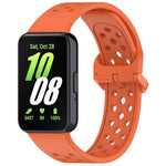 xDfind カラフルバックル 単色 通気性シリコンウォッチバンド、Samsung Galaxy Fit3用