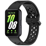xDfind カラフルバックル 単色 通気性シリコンウォッチバンド、Samsung Galaxy Fit3用