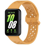 xDfind カラフルバックル 単色 通気性シリコンウォッチバンド、Samsung Galaxy Fit3用