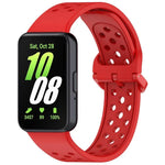 xDfind カラフルバックル 単色 通気性シリコンウォッチバンド、Samsung Galaxy Fit3用