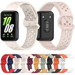 xDfind カラフルバックル 単色 通気性シリコンウォッチバンド、Samsung Galaxy Fit3用