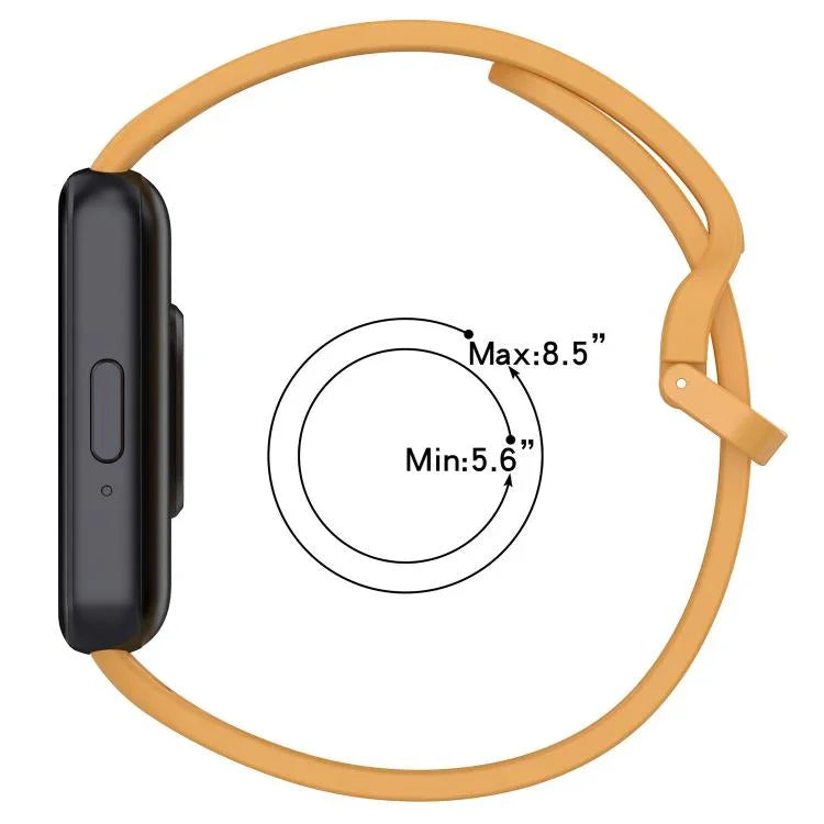 xDfind カラフルバックル 単色 通気性シリコンウォッチバンド、Samsung Galaxy Fit3用
