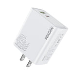 WK WP-U64 45W Kinkongフラッシュチャージ USB+Type-Cポート急速充電器、EUプラグ、UKプラグ、USプラグ