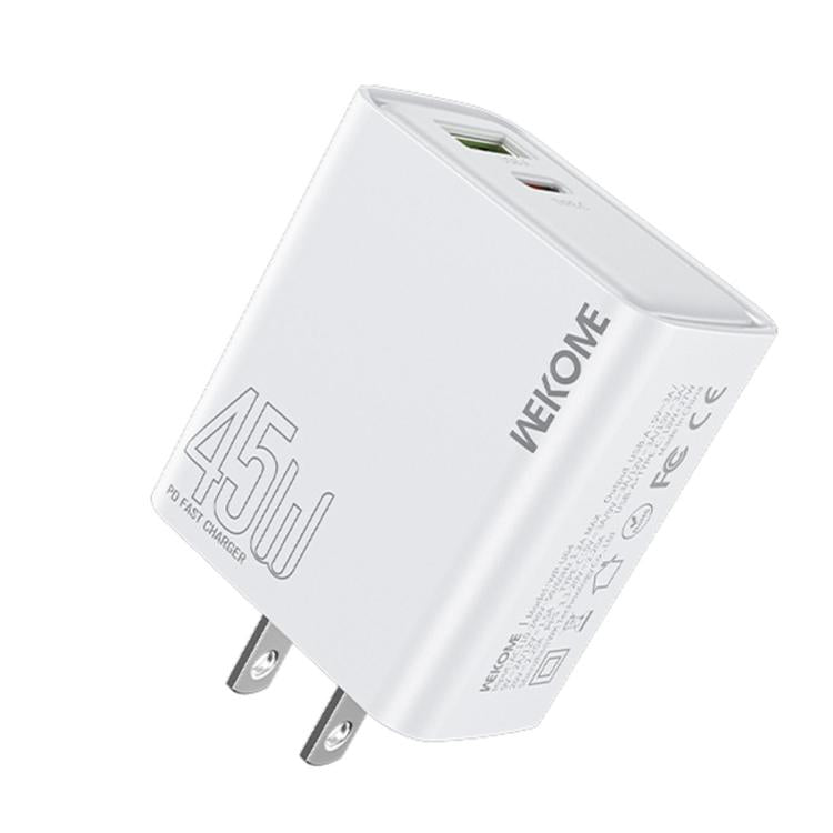 WK WP-U64 45W Kinkongフラッシュチャージ USB+Type-Cポート急速充電器、EUプラグ、UKプラグ、USプラグ