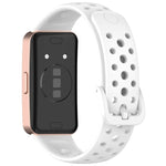 xDfind Hole Style Breathable Silicone Watch Band, For Huawei Band 10 / 9 / 8