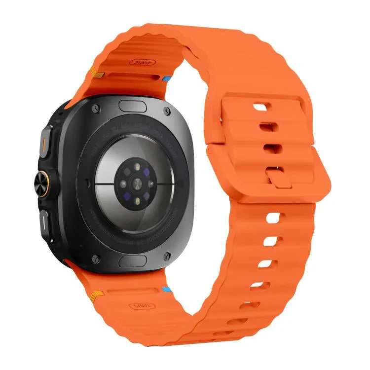 xDfind ウェーブステッチ シリコンウォッチバンド、Samsung Galaxy Watch Ultra 47mm / Ultra 2025用