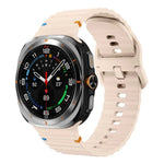 xDfind ウェーブステッチ シリコンウォッチバンド、Samsung Galaxy Watch Ultra 47mm / Ultra 2025用