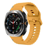 xDfind ウェーブステッチ シリコンウォッチバンド、Samsung Galaxy Watch Ultra 47mm / Ultra 2025用