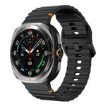 xDfind ウェーブステッチ シリコンウォッチバンド、Samsung Galaxy Watch Ultra 47mm / Ultra 2025用